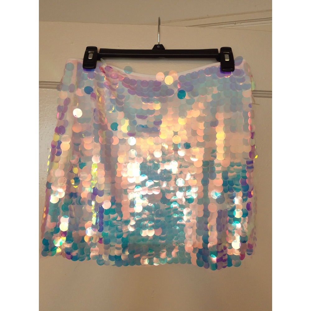 Sequined mini skirt
